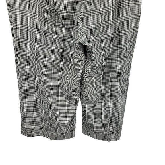 Lane Bryant Jorks Shorts Pants High Rise Glen Plaid Black Sz 22 Academia Long - Picture 8 of 8